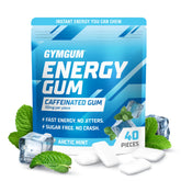 GYMGUM empaque frontal Arctic Mint, práctica energía portátil