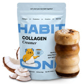 HABIT ONE envase frontal del creamer mostrando la marca y formato práctico