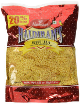 Haldiram's empaque frontal del Bhujia mostrando 1 kg y diseño atractivo