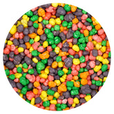 The Hampton Popcorn Company bolsa frente con colores vibrantes y variedad frutal