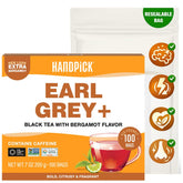 HANDPICK empaque frontal mostrando 100 bolsas y aroma distintivo