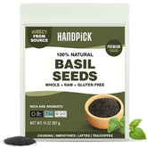 HANDPICK empaque frontal de semillas de albahaca, conserva frescura