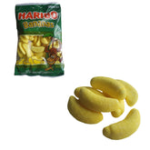 Haribo Bananas vista frontal del paquete mostrando marca y tamaño, ideal para compartir