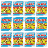 Haribo frente del paquete mostrando diseño y facilidad de transporte