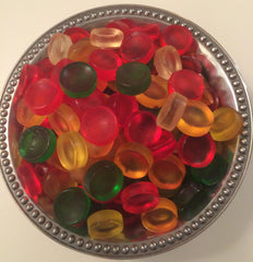 Haribo primer plano de la textura blanda de las gomitas para disfrute masticable