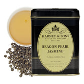 Harney & Sons lata frontal Dragon Pearl Jasmine conservando aroma