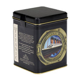 Harney & Sons lata frontal decorativa mostrando 20 sachets y conservación