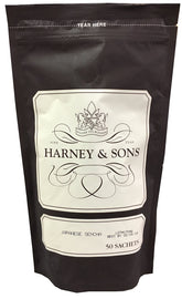 Harney & Sons bolsa de sencha frente, empaque resellable que mantiene frescura