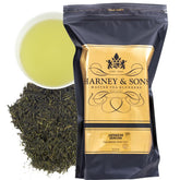 Harney & Sons bolsa resellable 16 oz mostrando el frente y beneficio de frescura