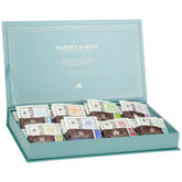 Harney & Sons caja teal frontal mostrando diseño y elegancia para regalo