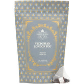 Harney & Sons paquete frontal mostrando 50 sachets y sello de calidad