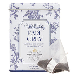 Harney & Sons lata frontal que protege frescura y decora