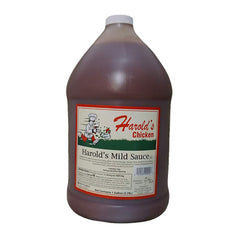 Harold's Chicken botella de 1 galón vista frontal con etiqueta clara y uso práctico