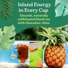 Hawaiian Islands Tea Company taza caliente resaltando aroma y cuerpo