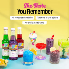 Hawaiian Shaved Ice botella de 16 oz con pico vertedor lista para usar