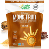 Health Garden empaque frontal mostrando bolsa dorada y beneficio de ahorro