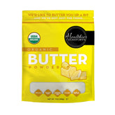 Healthier Comforts frente del envase mostrando sello orgánico y beneficios