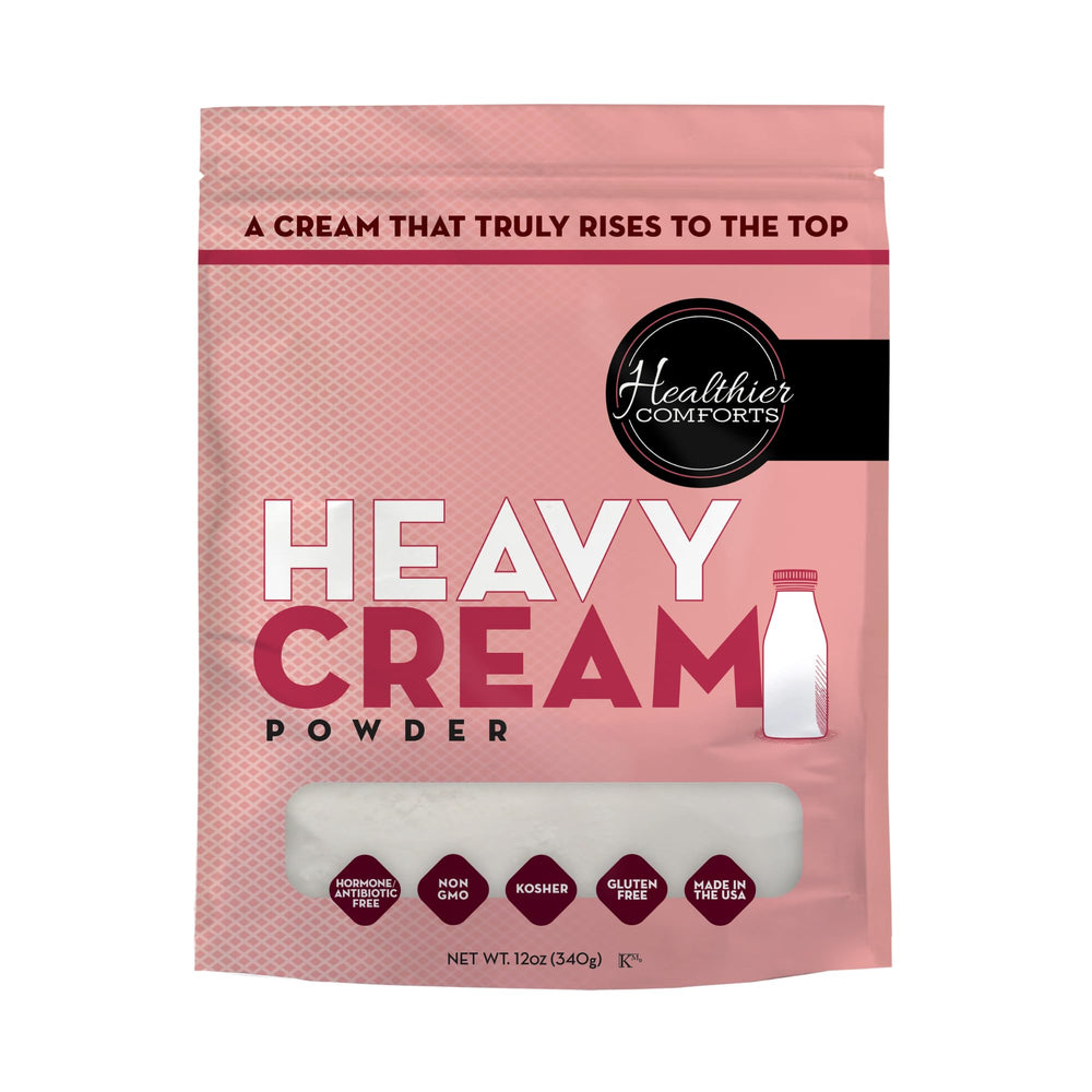 Healthier Comforts frente del paquete mostrando contenido y beneficios