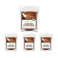 Healthworks Superfoods cucharada de cacao en mano, dosificación precisa