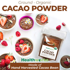Healthworks Superfoods batido vegano con cacao, sabor intenso sin azúcar