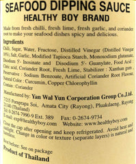 Healthy Boy servido con mariscos en plato, beneficio de realzar sabores