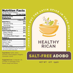 Healthy Rican adobo marinado en carne para sabor sin sal
