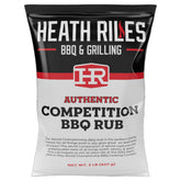 Heath Riles BBQ rub envase frontal mostrando marca y sabor potente