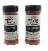 HEB envase frontal Blackened mostrando la marca y el tamaño 4.5 oz, ideal para asados