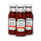 Heinz botella frontal pack de 3 mostrando etiqueta clara y beneficio práctico
