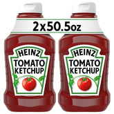 HEINZ pack frontal mostrando dos botellas grandes y ventaja de cantidad