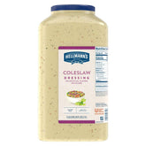 Hellmann's envase frontal del aderezo coleslaw mostrando tamaño y marca, para compras al por mayor