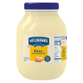 Hellmann's envase frontal de 1 galón mostrando presentación y volumen