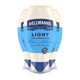 Hellmann's botella frontal mostrando diseño y practicidad