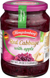 Hengstenberg frasco frontal de col roja con manzana listo para servir
