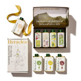 Heraclea estuche frontal mostrando las cuatro botellas, ideal para regalar