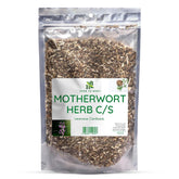 Herb To Body frontal del paquete mostrando hierba cortada y beneficios de pureza