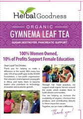 Herbal Goodness hojas secas de Gymnema Sylvestre mostrando calidad natural