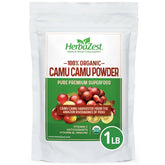 HerbaZest paquete delantero mostrando diseño y beneficio de vitamina C