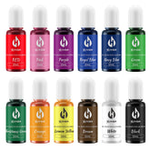 Herbeklab frente del set 12 colores mostrando frascos y variedad vibrante