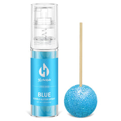 Herbeklab purpurina azul frasco frontal y práctico para decorar
