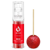 Herbeklab purpurina roja frontal mostrando envase y diseño, añade brillo instantáneo