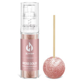 Herbeklab frente del envase rosa dorado mostrando diseño y tamaño, brillo inmediato