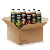 HERDEZ pack frontal con seis botellas, variedad visible y práctico ahorro