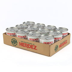 Herdez lata frontal mostrando diseño y conveniencia para almacenamiento