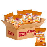 Herr’s frente de bolsa mostrando diseño y sabor horseradish cheddar, atractivo visual