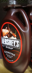 Hershey sirope de chocolate frente del envase para verter y decorar postres