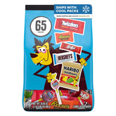 HERSHEY'S bolsa frontal de Halloween mostrando variedad y conveniencia