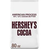 HERSHEY'S bolsa frontal 5 lb mostrando envase y cantidad, ventaja de almacenamiento
