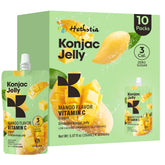 Hethstia empaque frontal sabor mango mostrando diseño y beneficios en la etiqueta