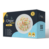 Hethstia paquete frontal mostrando arroz konjac práctico y bajo en calorías